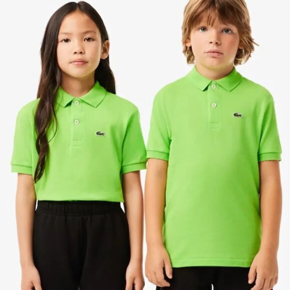 🐊 LACOSTE 🐊 Youth Logo Patch Short Sleeve Polo Shirt - [Size 46 (12/14)]
